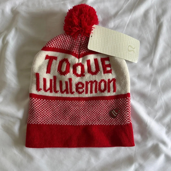 🆕🇨🇦 RARE 2010 Lululemon Olympic Canada Cheer Me On Toque - Picture 1 of 5